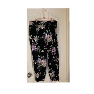 Xl floral stretch joggers